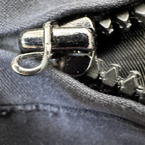 Mercedes Benz Logo Collection Mens L Jacket Black Pocket Zipper button Mock Neck - Picture 10 of 16